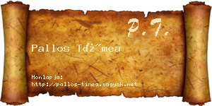 Pallos Tímea névjegykártya